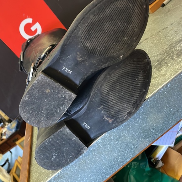 G BY GUESS riding boots womens size 7.5 black - Picture 5 of 6